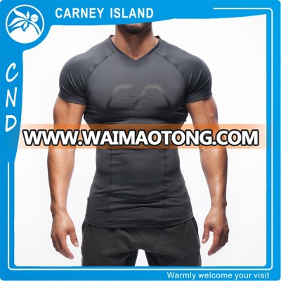 sport custom dry fit clothes fitness elastane t shirt men